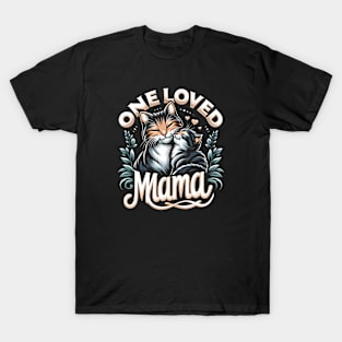 One loved mama - cats T-Shirt